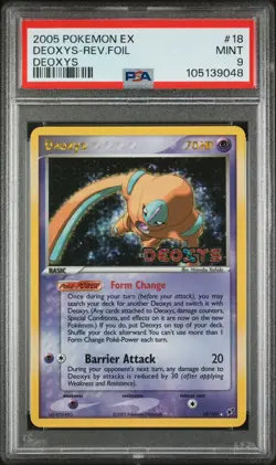 Deoxys ex Deoxys Reverse Holo Stamped #18 Pokemon PSA 9 Mint Low Pop 100m+ Cert - Image 2