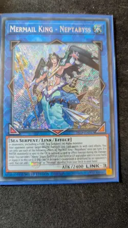 Yugioh! Mermail King - Neptabyss 25LP-EN013 Emblazoned Secret Rare (ESR) - Image 1
