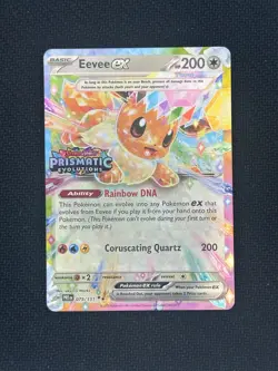 Pokemon TCG Prismatic Evolutions Eevee Ex Stampd Promo Holo 075/131 NM - Image 1