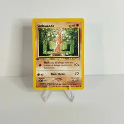Sudowoodo - Neo Genesis 77/111 1st Edition Pokemon TCG - Common - LP - Image 1