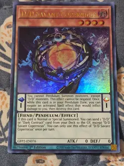 D/D Savant Copernicus Ultra Rare 1st Ed. GFP2-EN076 Yugioh - Image 2