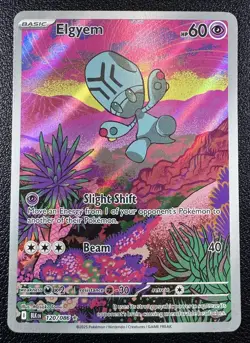 Pokemon Elgyem Illustration Rare IR Full Art Holo 120/086 Black Bolt - Image 1