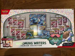 Pokemon TCG Scarlet & Violet 151 Blooming Waters Premium Collection Box Sealed - Image 1