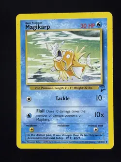 MAGIKARP 50/130 UNCOMMON BASE SET 2 POKEMON - Image 1