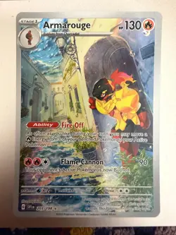 Pokemon TCG Armarouge 203/198 Scarlet Violet Base Illustration Rare Near Mint - Image 1