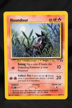 Houndour 24/75 LP Neo Discovery Regular Rare Unlimited Pokemon TCG - Image 1