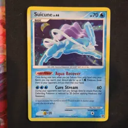 Pokemon Suicune 19/132 Secret Wonders Holo Rare Basic 2007 NM/NM+ SWIRL!!! - Image 1