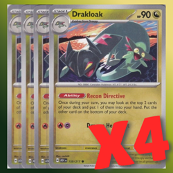[4x Playset] Drakloak 159/217 - Ascended Heroes - NM Common - Pokemon TCG - Image 1