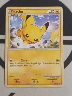 Pikachu 61/90 Unerschrocken Set Pokemon Karte Deutsch Pokemon 2010 Original TCG - Image 3