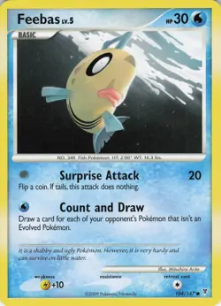 Feebas 104/147 Supreme Victors Common Normal Pokemon TCG - Image 1