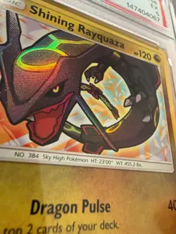 SHINING RAYQUAZA 56/73 -- 2017 -- PSA 5 -- Pokemon Sun And Moon Shining Legends - Image 4