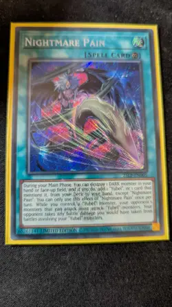Yugioh Nightmare Pain 25LP-EN005 Emblazoned Secret Rare (ESR) - Image 1