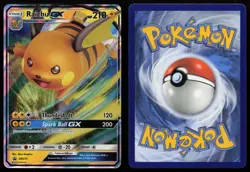 Raichu GX - SM213 Holo Promo Sun & Moon Promo Pokemon NM - Image 3
