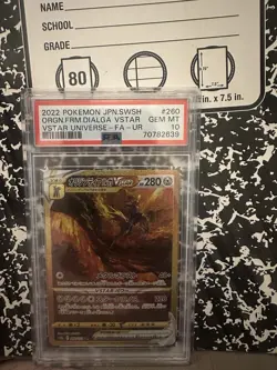 Pokemon Origin Forme Dialga VSTAR 260/172 Vstar Universe Holo PSA 10 Japanese - Image 1