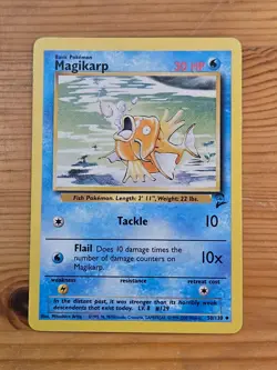 Pokemon TCG Magikarp Base Set 2 50/130 Regular Unlimited Uncommon LP WOTC. - Image 1