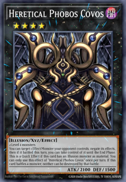 Yugioh! Mega Tins 2025 PREORDER 1x PScR Heretical Phobos Covos - Image 1