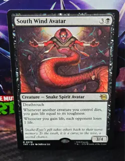 magic the gathering - South Wind Avatar - Creature - Snake Spirit Avatar - Rare - Image 1