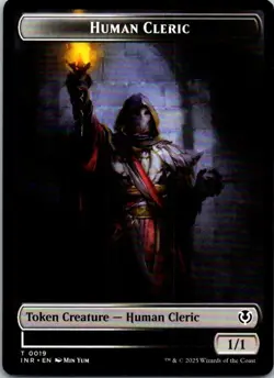 Magic | INR | Demon // Human Cleric Double-Sided Token | 6 // 19 | Normal | NM - Image 2