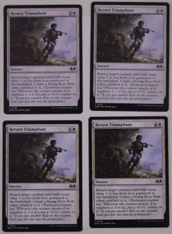 Return Triumphant x4 WOE 0026 MTG Reanimate Role - Image 1