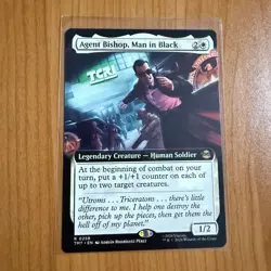 Agent Bishop Man In Black - Extended Art TMNT Teenage Mutant Ninja Turtles MTG - Image 1