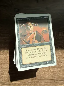 Demonic Tutor Revised Edition 1994 Mtg Magic Gathering + Assorted Magic Cards - Image 1