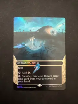 FOIL PETRIFIED FIELD mtg NM Edge of Eternities: Stellar Sights Mythic 0032 - Image 1