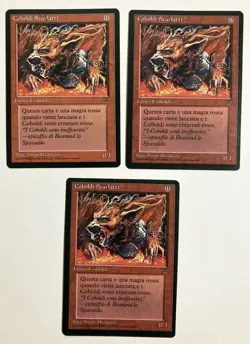 Crimson Kobolds (3) Legends NM/LP Renaissance Italian MTG Magic the Gathering - Image 1