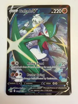 Gallade V TG19/TG30 Full Art Trainer Gallery Lost Origin Pokemon Card NM-M - Image 1