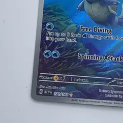 Pokemon TCG Wartortle Scarlet & Violet 151 Card Holo IR 171/165 - Image 4