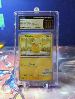 Pokemon TCG Pikachu 2024 Illustration Contest Promo SVP EN 214 CGC 10 Pristine - Image 1