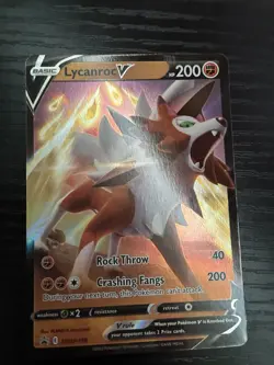 Lycanroc V SWSH199 Sword & Shield Promo Ultra Rare Holo Pokemon TCG Card NM - Image 2