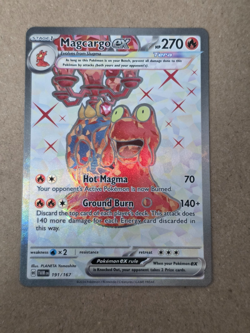 Magcargo ex 191/167 Twilight Masquerade Full Art Pokemon TCG - Image 1