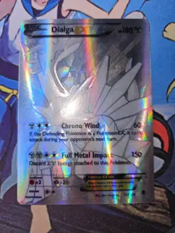 Pokemon Dialga EX Full Art Secret Rare Silver Card 122/119 Phantom Forces LP - Image 1