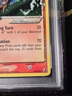 Pokemon Entei Gold Star * EX Holo Ultra Rare #113 * PSA 9 MINT - Guard Included - Image 4