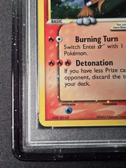 Pokemon Entei Gold Star * EX Holo Ultra Rare #113 * PSA 9 MINT - Guard Included - Image 5