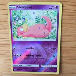 SLOWPOKE 48/145 POKEMON CARD (GUARDIANS RISING SET) REVERSE HOLO - Image 1