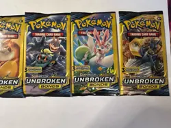 Pokemon Sun & Moon Unbroken Bonds Booster Packs x4 Art Set 3 Card Packs Sealed - Image 3