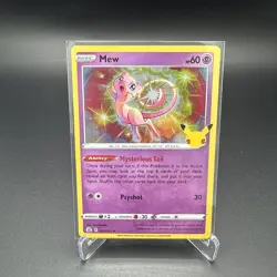 Pokemon TCG Celebrations Mew Holo Rare Card 011/025 NM Condition - Image 1