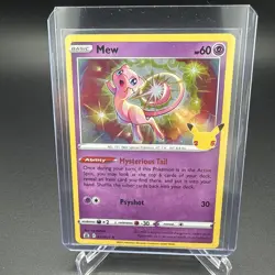 Pokemon TCG Celebrations Mew Holo Rare Card 011/025 NM Condition - Image 3