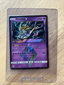 Pokemon TCG Giratina Prism Star Holo Card 58/156 SM Ultra Prism - Image 1