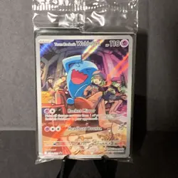 Pokemon TCG Team Rocket’s Wobbuffet SVP 203 Destined Rivals SEALED Promo Card - Image 1