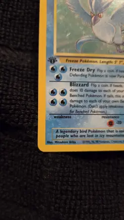 Pokemon TCG Fossil 1st Edition Articuno 2/62 Holo - Image 3