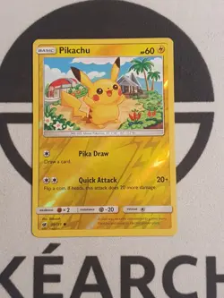 Pikachu 30/111 Aufziehen der Sturmrote Pokemon Karte Deutsch Reverse Holo NM - Image 2