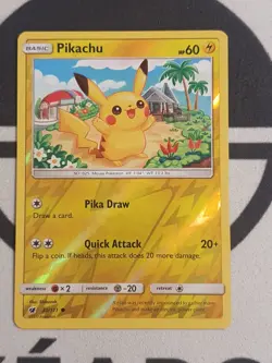 Pikachu 30/111 Aufziehen der Sturmrote Pokemon Karte Deutsch Reverse Holo NM - Image 3