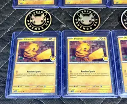 Pikachu 051/162 2026 Pokemon Day 30th Anniversary Promo Cards & Coins Lot of 10 - Image 5