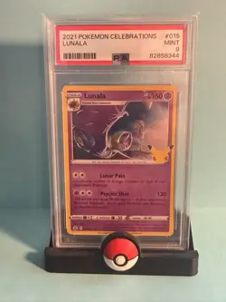 Graded 2021 POKEMON CELEBRATIONS LUNALA 015/025 - PSA 9 - Image 1