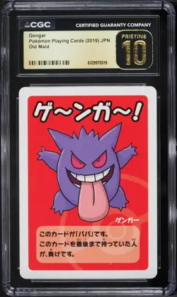 2019 Pokemon Japanese Playing Cards Old Maid Gengar CGC 10 PRISTINE - Image 1