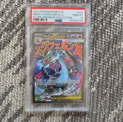 2025 POKEMON MEP EN-ME BLACK STAR PROMO #023 MEGA CHARIZARD X EX PSA 10 - Image 1