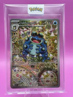 Pokemon TCG SV Black Bolt English Seismitoad #105/086 Illustration Rare Card - Image 1