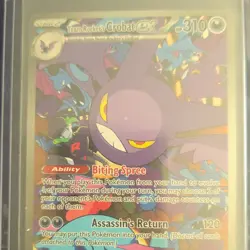 Pokemon Team Rocket's Crobat ex Stage 2 Card 310 HP 234/182 Holo Destined Rivals - Image 1
